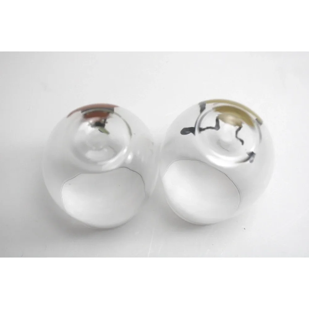 Disney Goofy Pluto Stemless‎ Wine Glass Set 2 Clear Character Barware Tumblers